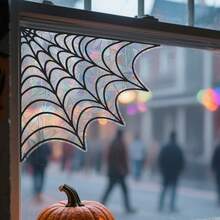 Halloween Window Stickers - Static PVC Stickers, Colorful Spider Web Glass Stickers, Multicolor Bird Anti-Collision Window Stickers, Glass And Window Sun Catcher Decorations, Suitable For Halloween Decorations Halloween Decor Christmas Decoration Thanksgiving Wedding Home Decor Home Decor Fall Decor Autumn Decor Birthday Decorations For Gifts Party Supplies Indoor Holiday Festival Decor Wall Decor Halloween Ornaments - Multicolor - View 15