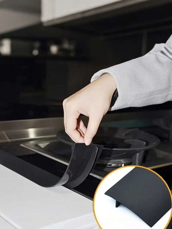 2pcs Kitchen Silicone Sealing Strips High Temperature Resistant Waterproof Anti-Fouling Easy To Clean Gap Strips Suitable For Gas Stove Gaps, Stoves, Desktop Gaps, Kitchen Gadgets, Kitchen Accessories