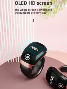 Smart Digital Ring Electronic Counter, Suitable For Outdoor Running And Indoor Workout, With Rosary Beads, Fitness Tracking (Long Press To Power On)