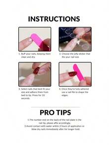 24pcs Long Almond Flower Pattern Full Cover Fake Nail Kit & 1pc Jelly Gel & 1pc Nail File Nail Supplies - trắng - Xem 7