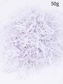 10 جرام / 50 جرام / 100 جرام من حشو الهدايا من ورق الرافيا المقطع لتعبئة وتغليف صناديق الهدايا لأعياد الميلاد والزفاف والكريسماس وحفلات الخطوبة والديكور والمستلزمات المكتبية - متعدد الألوان - مشاهدة 16