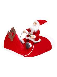 圣诞老人骑乘狗服装,涤纶圣诞宠物服装,卡通主题,适合中大型犬,可调节节日宠物服装 - 舒适的亚克力宠物服装,可机洗,格子节日主题(红色,S 码至 3XL),狗、猫的圣诞服装,圣诞老人骑马服装,圣诞宠物服装驯鹿服装,圣诞宠物用品,小猫的趣味羊毛服装(脸上轻微油漆是正常现象) - 彩色 - 查看 20