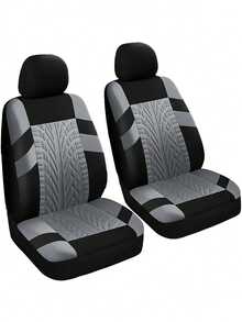 Juego de 9 piezas de fundas para asientos de coche para todas las estaciones - Tela de poliéster con textura en relieve diagonal antideslizante para asientos delanteros y traseros - Fácil de instalar y limpiar - Adecuado para una variedad de modelos de coche, incluyendo sedán, SUV, etc - Multicolor - Ver 19