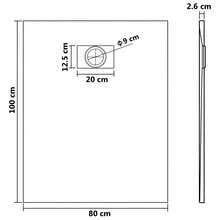 Shower Base Tray SMC  39.4"X31.5" - White - View 2