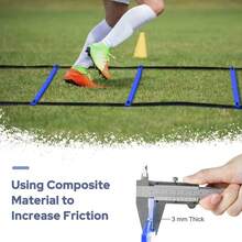 1pc Football Agility Ladder With Carry Bag, Speed Training Equipment - Multicolor - View 3