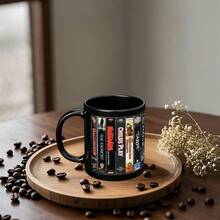 [Retro Design] Vintage Horror Movie Mug | Cool Black Ceramic Coffee Cup | Tea Cup | Reusable, High Quality | Ideal Gift For Movie Lovers | Home Or Gift