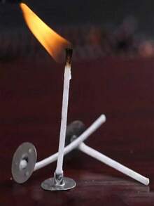 100 piezas de mechas de vela sin humo con núcleo puro para hacer velas DIY, suministros para fiestas, decoración de habitaciones, regalos de cumpleaños y graduación, kits de fabricación de velas con mechas previamente enceradas de bajo humo para adultos que hacen velas de cera de soja y cera de abeja para Halloween, otoño, festivales, vacaciones, invierno, decoración de habitaciones y regalos.