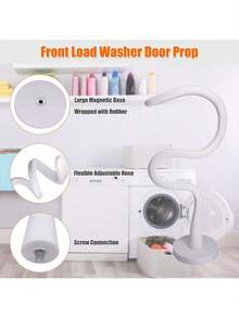 1PC Magnetic Washer Door Holder,Universal Front-Load Washer Prop - Flexible Adjustable Arm With Strong Magnet - Prevents Mold & Odors - Perfect Gift For RV Owners/Airbnb Hosts/Moms - Great For Spring Cleaning & Housewarming - Multicolor - View 4