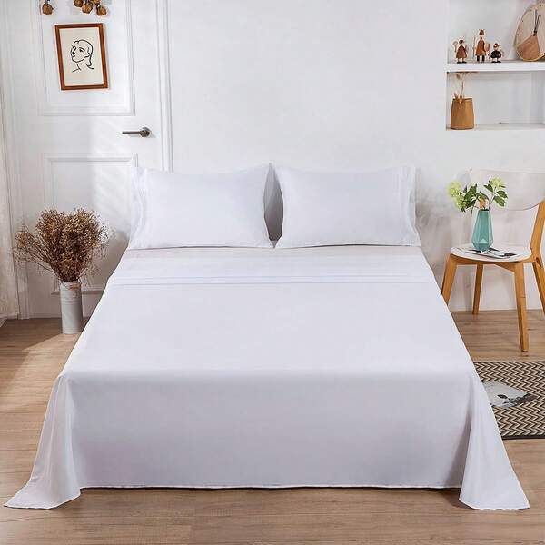 Sábana de microfibra cepillada suave, ropa de cama de primera calidad, transpirable, hipoalergénica, para cama individual, matrimonial, matrimonial, queen y king, tamaño 90 cm, 105 cm, 135 cm, 150 cm, 180 cm (sin funda de almohada)
