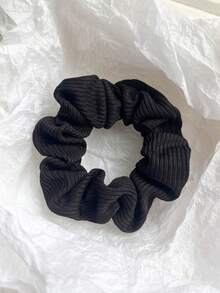 4条装女士高品质纯色针织条纹发圈，时尚简约复古优雅发绳，适合日常、休闲、海滩、派对、通勤、扎马尾、化妆、服装配饰、发圈、运动、家居美容、女士配饰、家居健身、女士配饰、头部配饰、弹性发带 - 彩色 - 查看 4