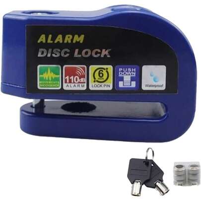 Vmingo Alarma Candado Motocicleta Bicicleta Antirrobo Impermeable Freno de Disco Bloqueo