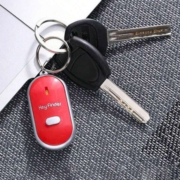 Lokalizator kluczy 1 szt. Urządzenie antyzaginiowe Bezprzewodowy lokalizator kluczy z gwizdkiem, lokalizator audio z indukcją, elektroniczny lokalizator kluczy, brelok z lokalizatorem LED, z kontrolą dźwięku gwizdka, na co dzień, akcesoria samochodowe na Halloween, zawieszka do torby, szkoła, urocze gotyckie pomysły na prezenty świąteczne Y2k, akcesoria do toreb, smycze z uchwytem na identyfikator, akcesoria samochodowe, zawieszki do toreb, akcesoria samochodowe, nauczyciel, przyjaciel, siostra