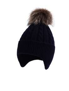 1 件儿童针织帽，带绒球，保暖护耳，适合男孩和女孩，秋冬季 - 1PC - 查看 9