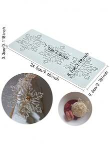 1 件蜂窝蕾丝硅胶模具，蜂窝巧克力法式甜点蛋糕烘焙模具 - 灰色 - 查看 2