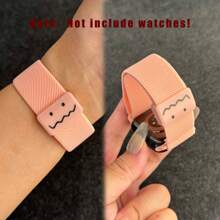 透气尼龙磁扣编织表带，适用于 10 9 8 7 6 5 4 3 SE Ultra 系列，38/40/41/42/44/45/46/49 毫米，舒适的创意运动表带，适合日常佩戴