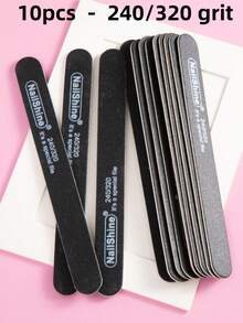 5/10/20/25pcs Set Natural Nail Files - 100/180 Grit Sandpaper Nail Files, Professional Nail Files And Buffing Blocks Set - Professional Gel Nail Files, Black Nail Buffers Nail File Set - Multicolor - View 19