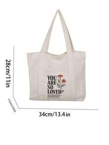 Stylish Semi-Circular Beige Printed Women's Handbag - Features Interior Pockets; Minimalist Style, Printed Shoulder Bag, Large Capacity Design - Multicolor - View 6
