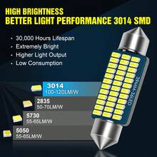 S&D Canbus T10 W5W Led Bulb C5W C10W 31MM 36MM 39MM 41MM Festoon Led BA9S T4W Led Car Light Interior Light 12V White Pink Blue