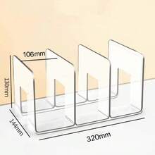Tủ đựng ví nhựa cho tủ quần áo - Ngăn chia đựng túi xách và hồ sơ bằng acrylic trong suốt 4 ngăn, giải pháp kệ để bàn đa năng, giá trưng bày nhiều tầng có thể điều chỉnh để sắp xếp phụ kiện hiệu quả - trắng - Xem 9