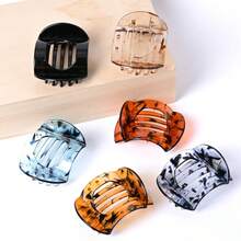 4 Stück/2 Stück/1 Stück Minimalistische ovale Haarklammern Set - Kunststoff Mehrfarbige Klemmklammern, Retro Schildpatt Haarklammern, Hinterkopf-Clips für Frauen, neue Leopardenmuster Haarklammern, geeignet für Frauen, große Größe Haarschmuck, elegante geometrische Haarklammern, geeignet für Dutt, geeignet für Teenager und Erwachsene, stilvoller Haarklammern Set, hochwertige Haarschmuck