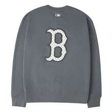 MLB Men's And Women's Simple Casual Sweatshirt, Classic MONOGRAM BIG LUX OVERFIT SWEATSH, Comfortable Pullover Sweatshirt, Sportswear, Casual Wear Top / Suggest Ordering One Size Smaller 3AMTM1234-43GRD