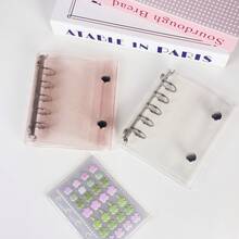 M 双环双页活页夹，透明环封贴纸，贴纸书，贴纸书架，封口书，补充包，透明贴纸书，活页夹 - 均碼 - 查看 3