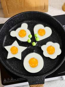 304 Stainless Steel Egg Rings, Non-Stick Animal Shaped Egg Mold, Baking Tool - Multicolor - View 3