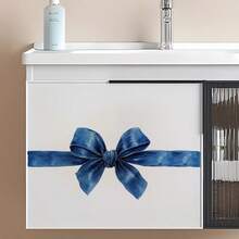 Autocolante de perete DIY - Autocolante cu funde roșii și albastre, Decor de perete autoadeziv, Autocolante pentru uși, Autocolante pentru frigider, Autocolante pentru ferestre, Material vinil, Ușor de aplicat și îndepărtat, Adeziv durabil, Acoperire fără efort a petelor, Transformare cu cost redus, Margini de lungă durată, Non-onded, Decor estetic pentru casă