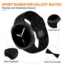 1pc Breathable Sport Silicone Strap Compatible With Samsung Galaxy Watch 8/8 Classic 40/44/46mm Women/Men Replacement Watch Band Adjustable Wristbands Correas Compatible With Galaxy Watch8 44mm/40mm Bracelet Smart Watch Accessories