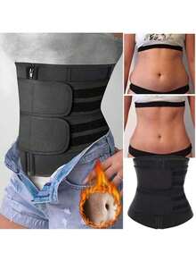 Waist Belt Trainer, Body Shaping Suit, Abdominal Shaping Sheath, Women's Abdominal Control Waist Belt Gym Gym Accessories Fajas Lumbares - Black - View 2