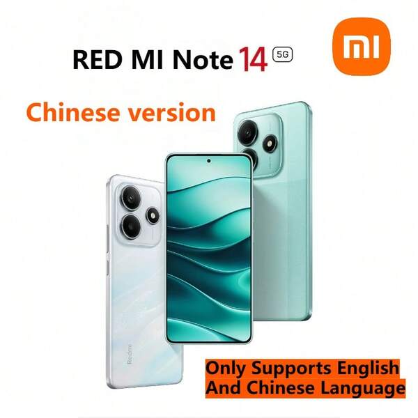 Xiaomi Smartphone Xiaomi Redmi Note 14, 6+128GB, IP64 resistente al agua, Body delgado de 7,99 mm, chip Dimensity 7025-Ultra, tasa de refresco alta de 120Hz, batería grande de 5110mAh, larga duración, versión china sin eSIM, compatible con inglés y chino