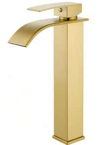 Container Sink Faucet Matte Black, High Waterfall Bathroom Faucet, Single Handle Single Hole Mixing Bowl Faucet With Large Rectangular Nozzle, Bar Sink Faucet, Bathroom Kitchen Items Kitchen Accessories Kitchen Kitchen Tools