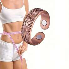 1 pièce Anneau en cuivre pour drainage lymphatique féminin, anneau magnétique pour traitement du drainage lymphatique, anneau de pouce en cuivre réglable pour soulager les douleurs d'arthrite et le syndrome du canal carpien