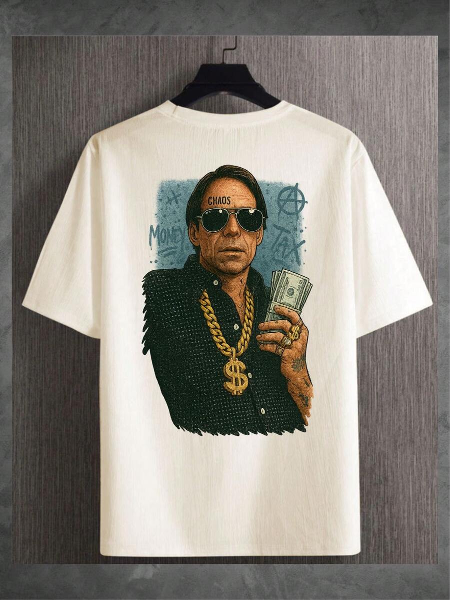 Agostinho Carrara T-Shirt Streetwear T-Shirt Unisex Fashion - 奶油色 - 查看 1
