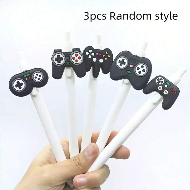 1pc/3pcs/5pcs/10pcs Creative Game Controller Ballpoint Pen, Cute & Charming Press-Type Writing Pen, Exquisite Appearance, High Quality, Fun Black & White Game Controller Design, Student Stationery, Teacher Pen, Office Supplies - one-size - View 14