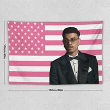 Rauw Alejandrowall Tapestry Poster For College Dorm Cave Bedroom Living Room Office Party Decoration Gift - As Shown In the Figure - View 2