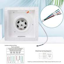 Bathroom Exhaust Fan With Light, 20W Bathroom Fan With LED Light Combo, 110 CFM 1.5 Sones Quiet Bathroom Vent Fan, Suitable For Toilet, Office, Hotel - White - View 9