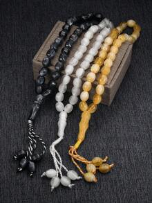 1pc Creative Handmade Woven Rope Geometric Hexahedron Prayer Bead Bracelet For Daily Decoration  Jewelry - Beaded Bracelet - View 1