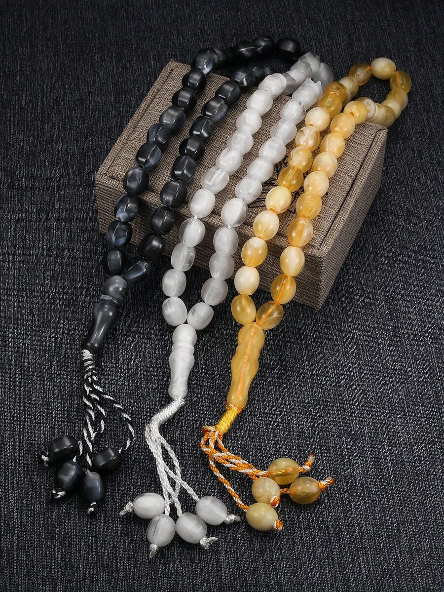 1pc Creative Handmade Woven Rope Geometric Hexahedron Prayer Bead Bracelet For Daily Decoration  Jewelry - Beaded Bracelet - View 1