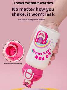 Disney 3D Character Insulated Cup For Children, Elementary School Straw Cup, Direct Drinking Character Double Drinking Insulated Cup, Kindergarten Water Cup, Elementary School Straw Cup, 530ML - Multicolor-530ml - View 7