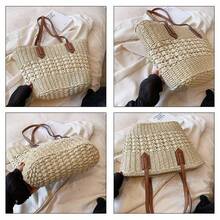 New Versatile Summer Straw Bag Women's Single Shoulder Hand-Woven Large Capacity - Lạc đà - Xem 3