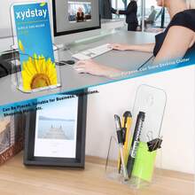 Giá đỡ tờ rơi Acrylic 4x9 inch, thiết kế nghiêng, giá đỡ trưng bày trong suốt, giá đỡ biển báo để bàn bằng nhựa, giá đỡ tờ rơi, giá đỡ tờ rơi, giá đỡ trưng bày Acrylic, biển báo để bàn bằng nhựa Acrylic 1 chiếc - Nhiều màu - Xem 7
