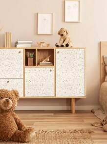 1卷花岗岩纹理自粘墙纸，防水大理石纹乙烯基接触纸，适用于厨房、浴室、橱柜、台面、桌面（15.76*118英寸）