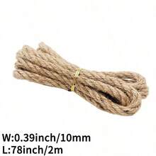 10mm 2/5/10M Jute Rope Garden Twine String Indoor And Outdoor DIY Twisted Home Decor Crafts For Gardening Thick Rope - Multicolor - View 13