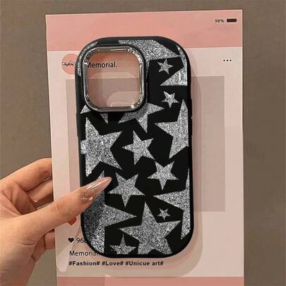 Capinha Capa de Silicone Padrão de estrela Anti queda e Macia para i Phone XR XS MAX 11 12 13 14 15 16 17 PRO MAX Galaxy A03 A04 A05S A07 A12 A13 A14 A15 A17 A20 A22 A23 A25 A31 A32 A33 A35 A50 A51 A52 A54 A72 M34 S20 FE S21 FE S22 S23 FE S23 ULTRA S24 ULTRA S25 EDGE Redmi A1 A2 A5 10 12C 13C 9T  11 Lite Poco F3 X3 X5 X6 X7 PRO F7 PRO F7 ULTRA Note 8 9 10 12 13  Moto G10 G20 G14 G22 G23 G24 G32 G34 G42 G52 G53 G54 G60 G84 E7 E22 EDGE 30 40 NEO CASE