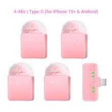 HITOZON Professional Wireless Lavalier Microphone For Smartphone,Plug-Play Wireless Microphone With 4PCS,Lapel Mic For Video Recording,Teaching, Interviews,Podcast,Conference,Vlog,Recording,Live Broadcast