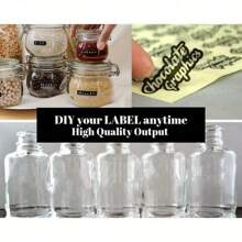 Custom Clear Plastic Stickers With Black Print - Personalized Handmade Lavender Wreath Decals - 50-Pack Adhesive Labels With Love By Your Name