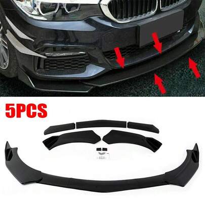 Car Front Bumper Lip Body Splitter Kit Vehicle Lower Front Spoiler Diffuser Body Protection For Car Protector Decorative