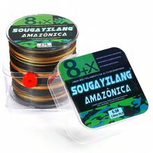 SOUGAYILANG 8股PE编织钓线，300米/328码，多色，耐用钓线。强韧耐用的8股编织钓线，300米/328码，拉力15-120磅，迷彩图案，耐用聚乙烯材质，适用于主线和海水垂钓。 - 彩色 - 查看 24