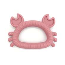 1pc Silicone Baby Teether, Crab & Rabbit Shaped Teething Toy, Thanksgiving, Halloween, Christmas Gift - Crab - View 13